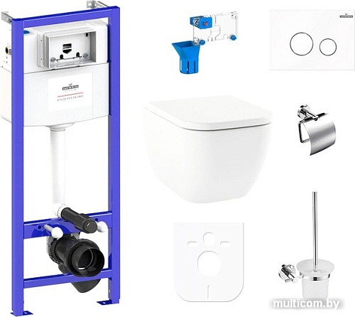 Унитаз Lavinia Boho Relfix One Rimless 9 в 1 97010047 (белое стекло)