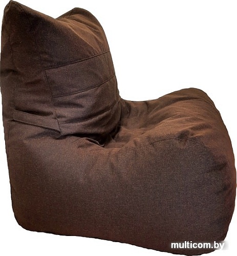 Кресло-мешок LoftyHome Чилаут XL (рогожка, коричневый)