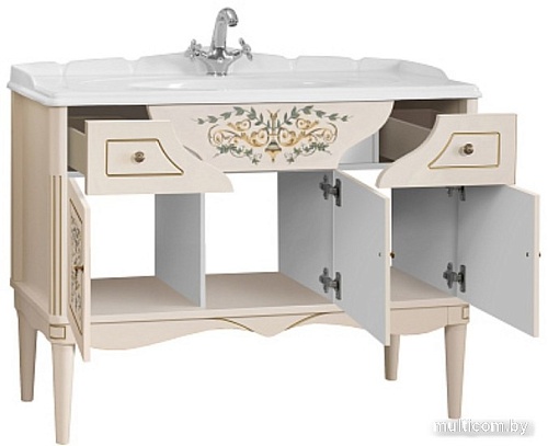 Belux Тумба под умывальник Верди Н105-02 (принт верди П-09)