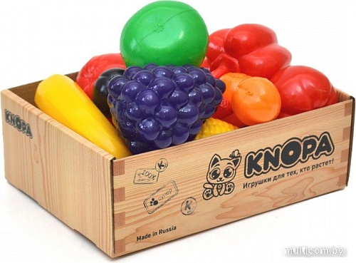 Набор игрушечных продуктов Knopa Большой ящик Фрукты-овощи 87048