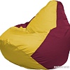 Кресло-мешок Flagman Груша Макси Г2.1-265 (жёлтый/бордовый)