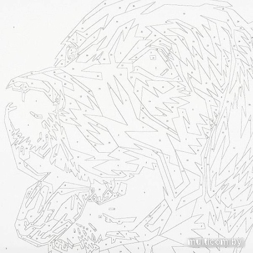 Картина по номерам MultiArt Ретривер CANV30X40-BLACK