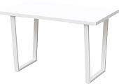 Кухонный стол Millwood Лофт Уэльс Л 160x80x75 (36 мм, белый/металл белый)