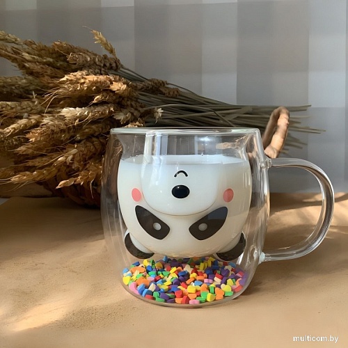 Кружка Mandarin Decor Бамбино Панда с сердечками DC8125PH