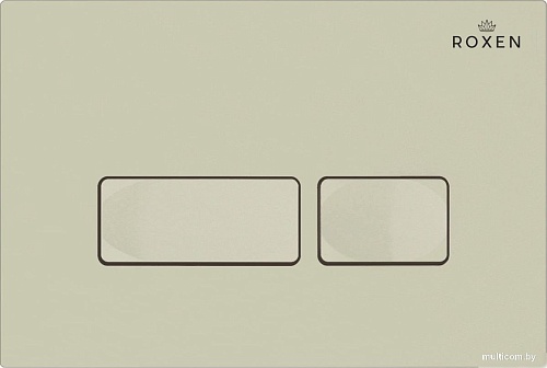 Унитаз приставной Roxen Antares в комплекте с инсталляцией Attach 5 в 1 967071 (кнопка: пастель бежевый)