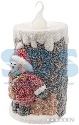 3D-фигура Neon-night Керамическая фигурка «Свечка со снеговиком» 505-016