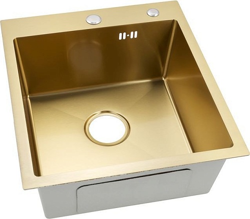 Кухонная мойка ARFEKA ECO AR 450*500 GOLD PVD NANO