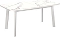 Кухонный стол Kenner AA1400 (белый/керамика/мрамор белый)