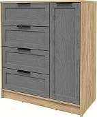 Тумба Интерлиния Концепт Тренд КТ-Т90 (дуб золотой/дуб серый)