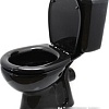 Унитаз Керамин Гранд однорежимный, сидение из полипропилена (черный)