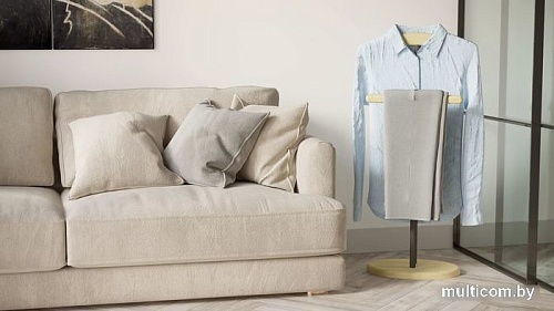 Стойка для одежды Калифорния мебель Напольная (дуб янтарный/черный)