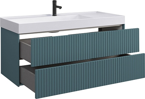Belux Тумба под умывальник Сиртаки НП 120-02 (179, голубой малахит матовый)