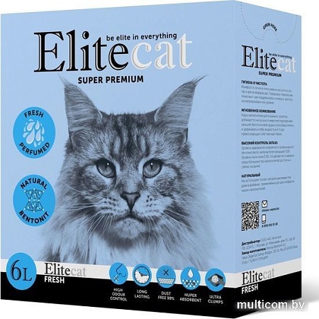 Наполнитель для туалета EliteCat Fresh 6 л