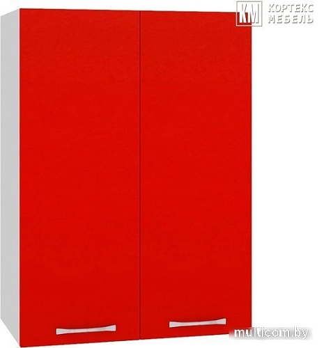 Шкаф навесной Кортекс-мебель Корнелия Мара ВШ50 (красный)