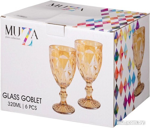 Набор бокалов для вина Lefard Muza Ion Ромбо 691-023