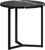 Журнальный столик LoftyHome Годмар Тренто 1627749 (мрамор блэк/черный)