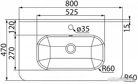 Умывальник IDDIS 0108000i28