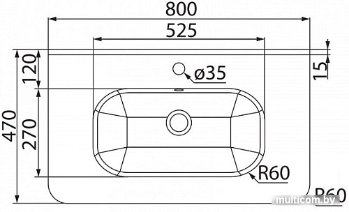Умывальник IDDIS 0108000i28
