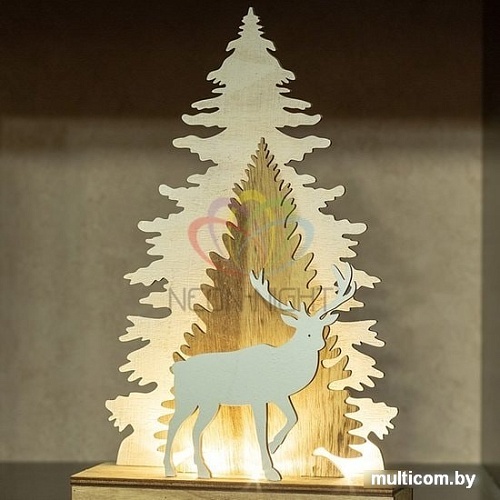 Светильник Neon-night Елочка с оленем 504-001