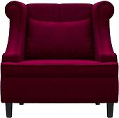 Интерьерное кресло Brioli Людвиг (велюр, B48 вишневый/темные ножки)