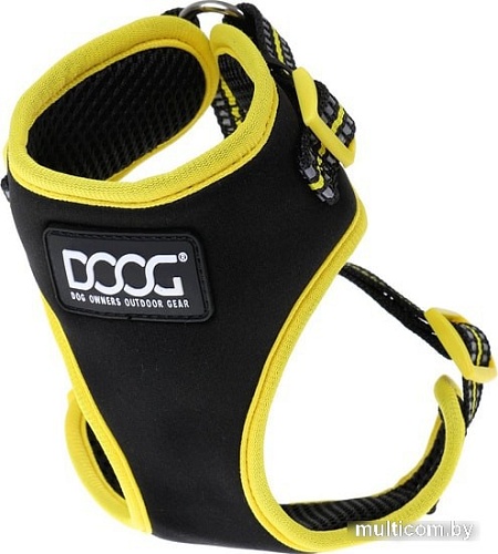Шлея Doog Neoflex Bolt HARBOLT-XL (черный с желтым кантом)
