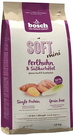 Сухой корм для собак Bosch Soft Mini Guinea Fowl & Sweetpotato 1 кг