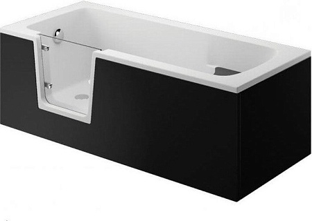 Фронтальный экран под ванну Polimat Vovo 00897 (170x58, черный)