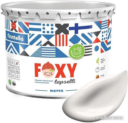 Краска Finntella Foxy Lapselli Matte Kives F-50-1-3-FL201 2.7 л (белый)