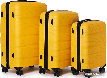 Чемодан-спиннер Pride PP9802 (S, желтый)