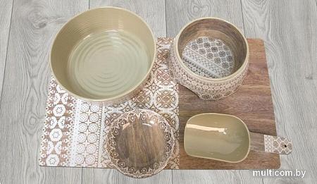 Миска TarHong Moroccan Wood 590 мл (древесный с рисунком)