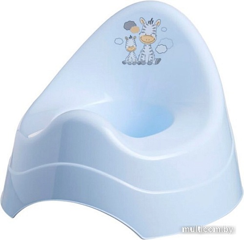 Детский горшок Maltex Зебра 6500 (голубой)