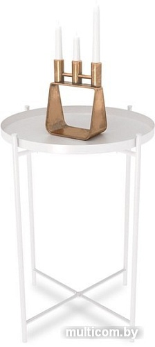 Журнальный столик Sheffilton SHT-CT8 (белый муар)