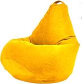 Кресло-мешок Sled Груша 130x95 XXХL (велюр, желтый)
