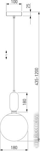 Подвесная люстра Евросвет 50197/1 (черный жемчуг)