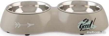 Двойная миска Beeztees Double So Good 650734 (бежевый)