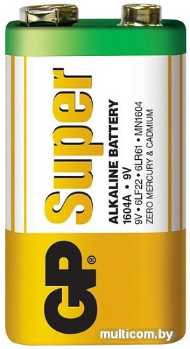 Батарейки GP Super 6LR61/1604A