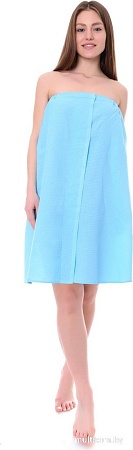 Накидка для бани Текстильный городок 75x150 (голубой)