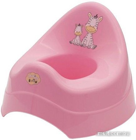 Детский горшок Maltex Зебра 6500 (розовый)