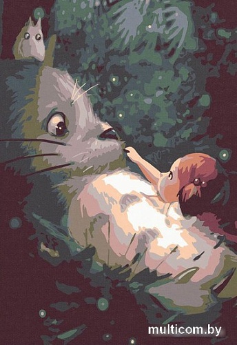 Картина по номерам Red Panda Знакомство с Тотторо p54243