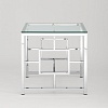 Журнальный столик Stool Group Бруклин 55x55 EET-013 (прозрачное стекло/сталь серебристый)