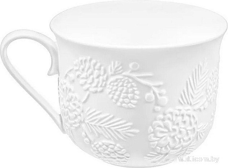 Чашка с блюдцем Elan Gallery Шишки 950449