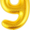 Свеча для торта Meshu Цифра 9 MS_59372 (золото)