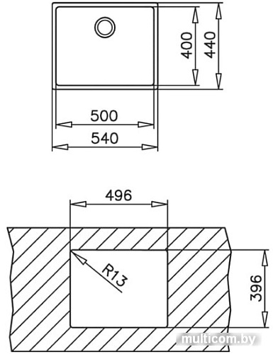 Кухонная мойка TEKA Be Linea RS15 50.40