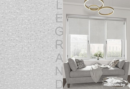 Рулонные шторы Legrand Блэкаут Кристалл 47x175 (серый)