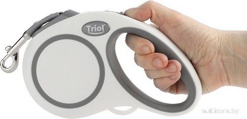 Поводок-рулетка Triol Urban 11121013 (M, 5м лента, белый)