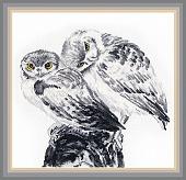 Набор для вышивания Овен Влюбленные совики 1272