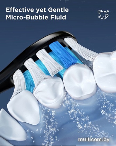 Электрическая зубная щетка Fairywill P11 (черный, 8 насадок)