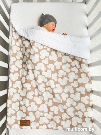 Плед Amarobaby Растем вместе. Мышонок 85x95 (коричневый)