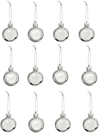 Елочная игрушка Золотая сказка серебряный 591124 12 шт