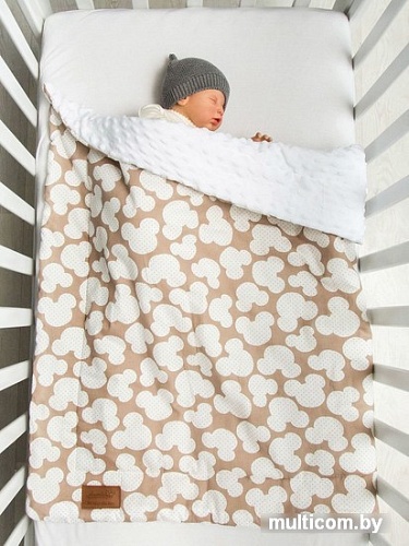 Плед Amarobaby Растем вместе. Мышонок 85x95 (коричневый)
